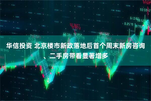 华信投资 北京楼市新政落地后首个周末新房咨询、二手房带看显著增多